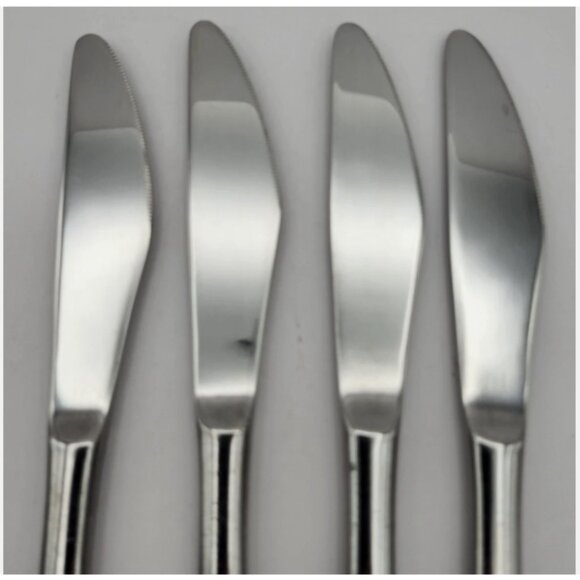 Vintage Amefa Holland Stainless Steel Dinner Knife Lot of 4 Knives Prestige Rare - Picture 8 of 14